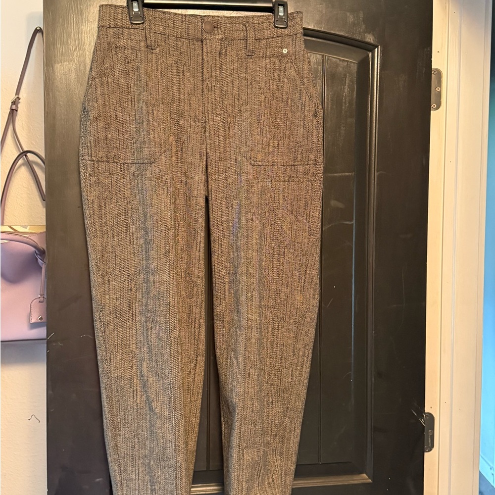 Democracy Heathered Brown Ankle Pants